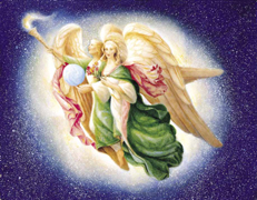 Archangel Raphael and Mother Mary